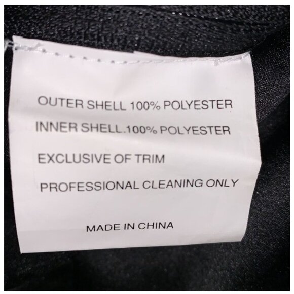 Raylia Designs Black Strapless Gown Sz 4 Polyester Professional Cleaning Only - Picture 5 of 11